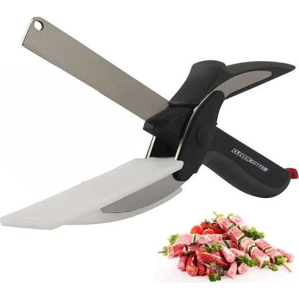 Çilek Ev Sebze Meyve Marul Salata Et Kesme Doğrama Dilimleme Makası Doğrayıcı ürün görseli