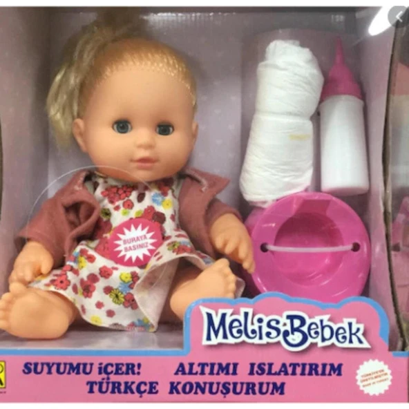 EC Shop Masalavm Altını Islatan Oyuncak Bebek & Türkçe Konuşan Süt Içen Melis Bebek