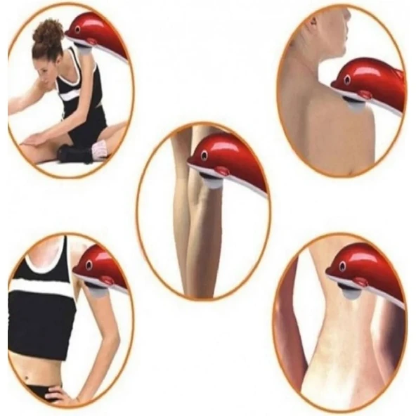 Dolphin Masaj Aleti Sırt Omuz Bacak Kol Karın Masaj Aleti - Resim 2