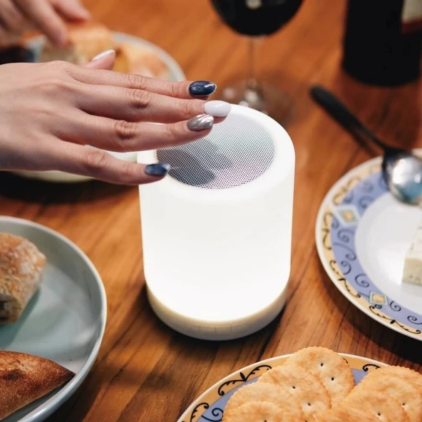 Kuzey Oyuncak Rgb Touch Lamp Portable Speaker Led Işıklı Hoparlör Kamp Lambası Çadır Lambası Rgb Led Işıklar - 3