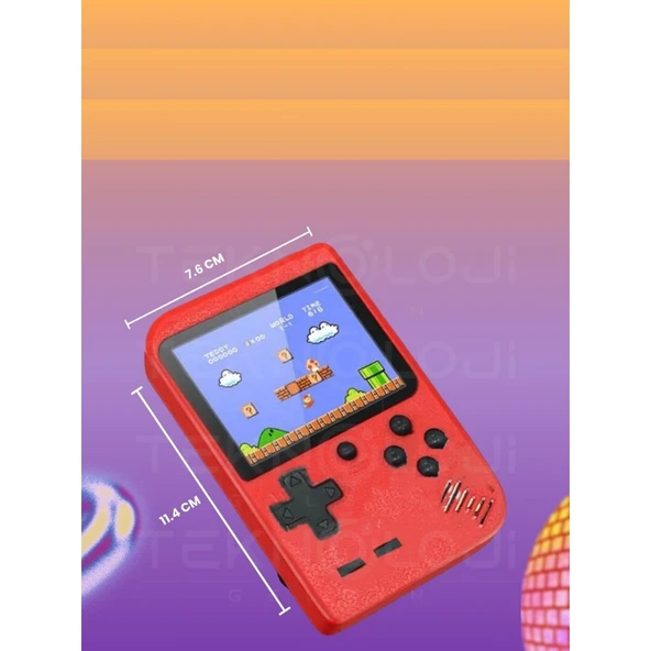 Teknoloji Gelsin Mini Atari Gameboy Oyun Konsolu Gamebox Kollu Atari 400 Oyun - 4