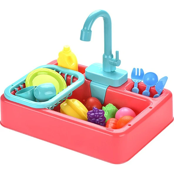 Pretend Mutfak Lavabo Oyuncaklar Çocuk Bulaşık Makinesi - 2