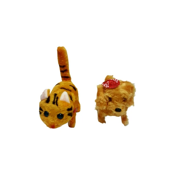 Kara Toys Pilli Yürüyen Kedi + Köpek 2'li - 1