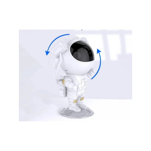 Teknoloji Gelsin Gece Lambası Yıldız Projektör Astronot Işıklı Galaksi Samanyolu Projeksiyon Kumandalı