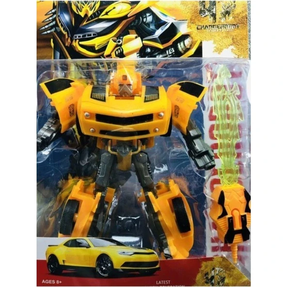 EC Shop Oyuncakchi Transformers Bumble Bee Dönüşen Oyuncak Robot Araba - Resim 3