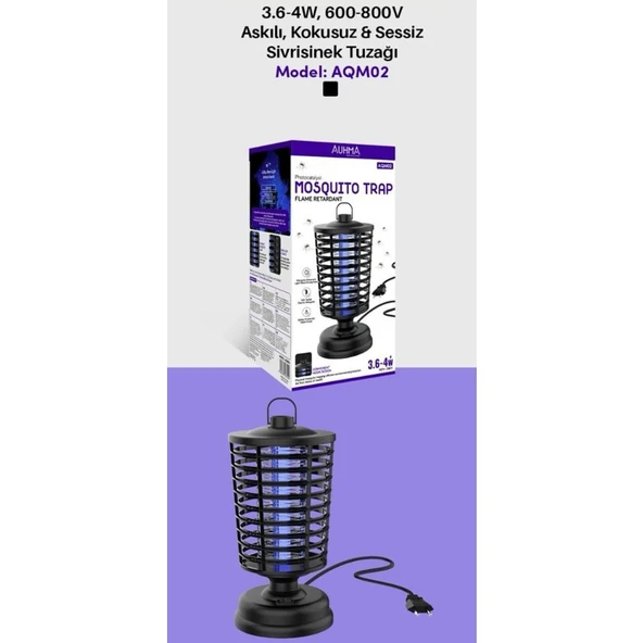 Roseteknoloji 3.6-4W, 600-800V  Askılı ,kokusuz,sessiz Cız Sivrisinek Öldürücü ürün görseli