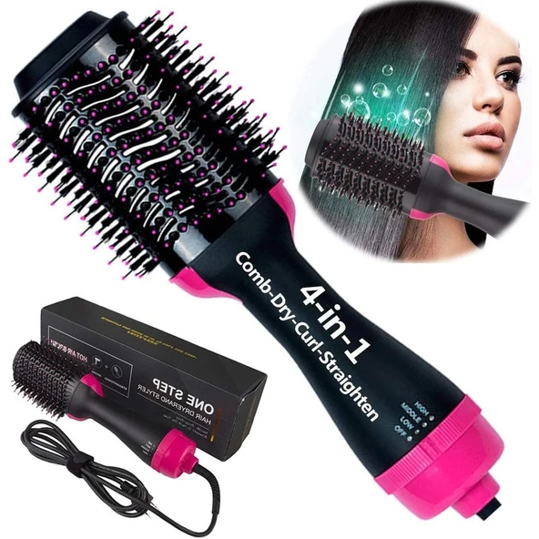 One Step Seramik Kaplama Uçlu Saç Düzleştirici Fırça