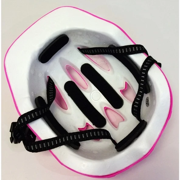 Birlik Oyuncak Güçlü Plastik Yüksek Yoğunluklu Strafor Çocuk Scooter Bisiklet Kaykay Paten Kaskı ve 6 Parça Dizlik Dirseklik Koruma Seti Kask Seti Mavi - 3