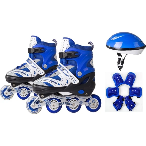 Can Oyuncak Canex Yarı Profesyonel Işıklı Teker Metal Alıştırma Paten Seti ürün görseli