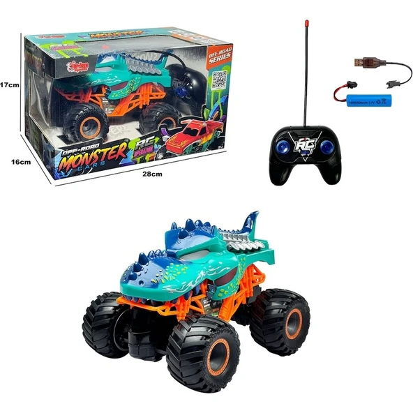Vardem Uzaktan Kumandalı Full Fonksiyon Şarjlı Monster Canavar Araba - 1