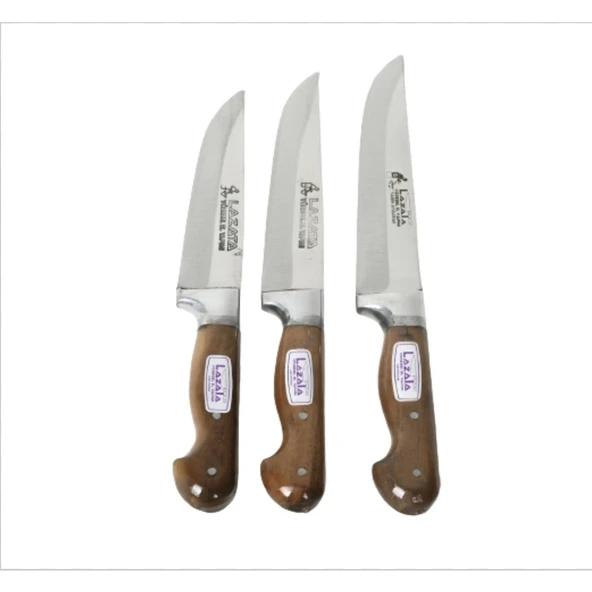 LAZATA Sürmene Bilezikli Kurban Bıçağı 3 Lü Set  Lazata ürün görseli 1