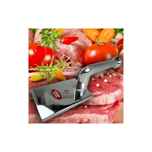 Xnews Tuğra Çelik Çelik Et Dövme Aleti 3 Numara Et Dövme Aleti ürün görseli