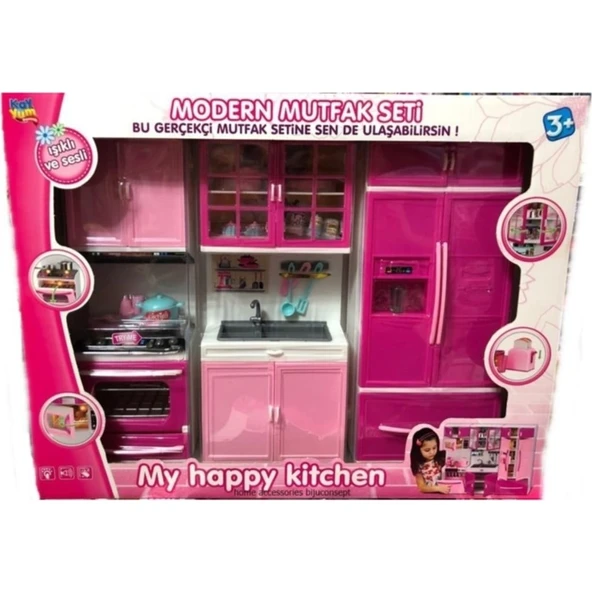 Nikadu My Lıttle Chefs Küçük Mutfak Şefi 3 Parça Sesli Işıklı Fırın Benim My Modern Kıtchen Mutfak Seti ürün görseli