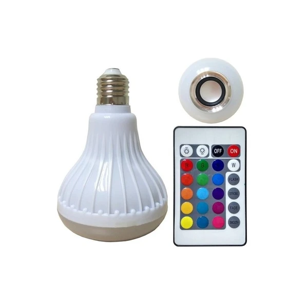 Shavers Bluetooth Hoparlör LED Ampül Lamba
