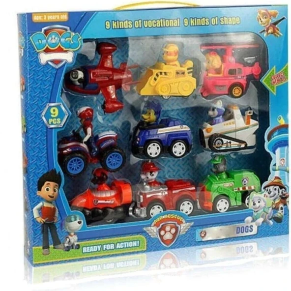 Luxury Paw Patrol 9 Parça Oyuncak Figür Set 1 Adet ürün görseli 1