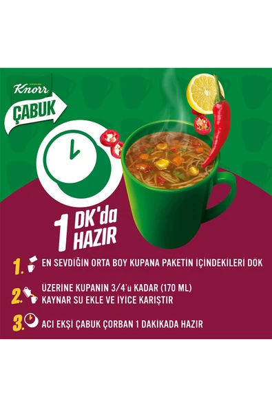 Knorr Çabuk Çorba Acı Ekşi 19gx12 - 5