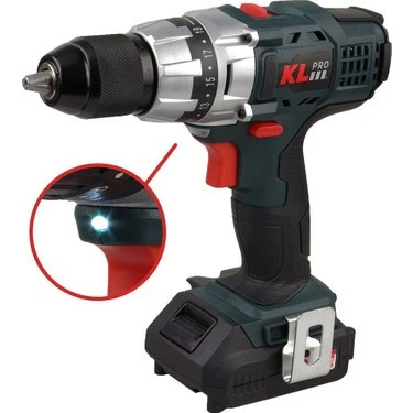 18V 2.0Ah ŞARJLI DARBESİZ VİDALAMA/MATKAP KLPRO ürün görseli