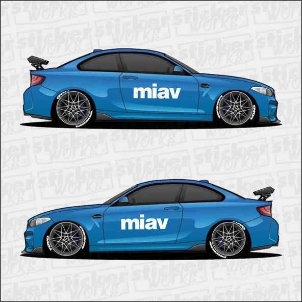 Miav Araç Kapı Sticker ürün görseli 1