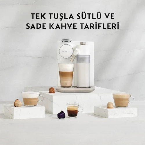 Nespresso F541 Gran Lattissima Beyaz Kapsül Kahve Makinesi - 6