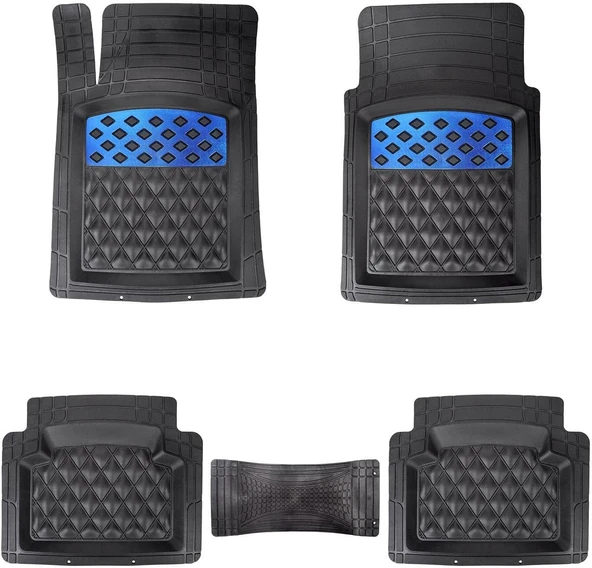 Automix Metal Topuklu Paspas Chrome Mavi