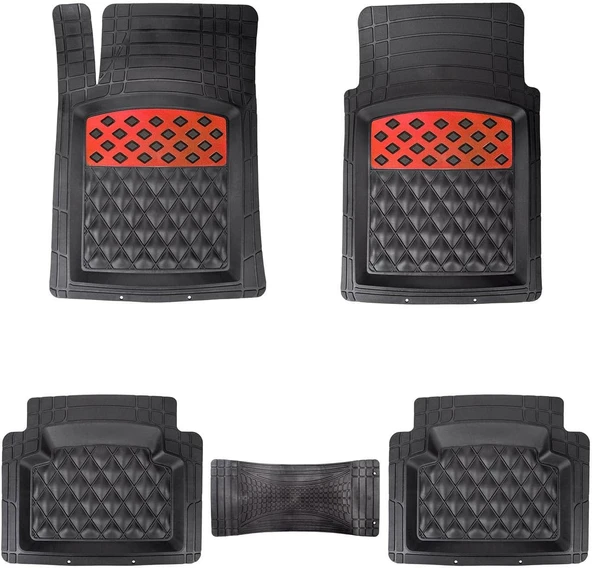 Automix Metal Topuklu Paspas Chrome Kirmizi