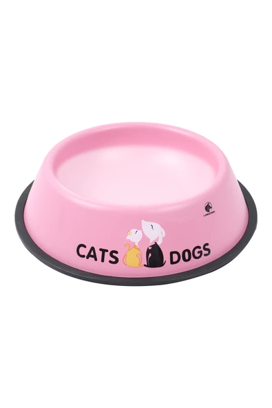 RENKli Metal Mama Kabı, Kedi Köpek Mama Su Kabı 18 cm - 10