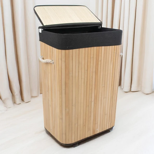 Soley | Foldi | Bamboo Örme Çamaşır Sepeti - 2