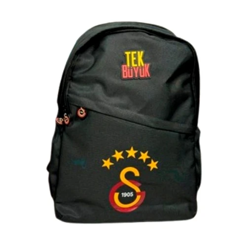 Galatasaray 5 Yıldız Detaylı Siyah Sırt Çantası Orjinal ürün görseli
