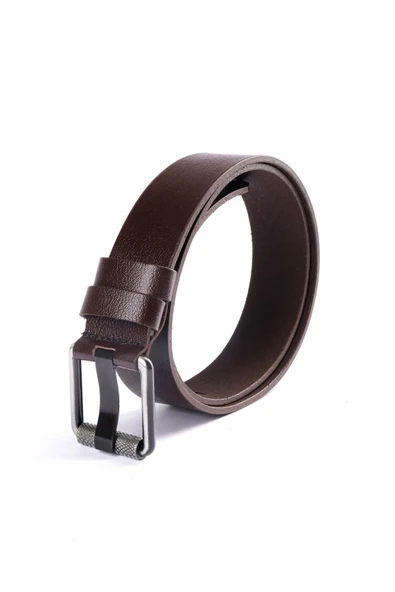 Livize Hakiki Tek Kat Manda Derisi Erkek Kot Kemeri 4,5 - 2