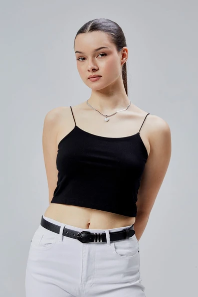 Livize Hakiki Deri 3 Köprülü Gümüş Toka Kadın Kemeri 2,5cm