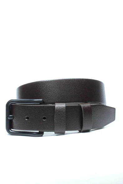 Livize Hakiki Manda Derisi Siyah Tokalı Erkek Kemeri 4cm - 2