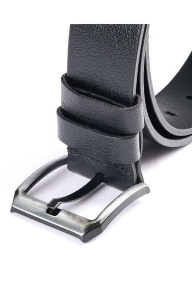 Livize %100 Manda Derisi Erkek Kot Kemeri 4,5 Cm Açık Kahverengi - 12