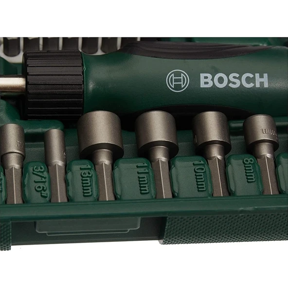 BOSCH 46 PARÇA CIRCIRLI TORNAVİDA BITS UÇ LOKMA VİDALAMA  SETİ. - 5