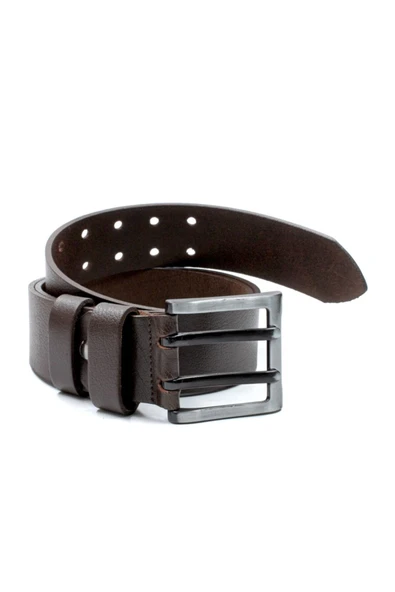 Livize Erkek Siyah - Kahverengi İkili Deri Kot Kemeri - 2