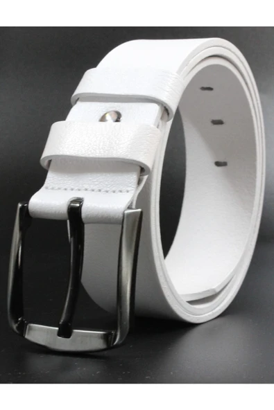 Livize %100 Manda Derisi Erkek Kot Kemeri 4,5 Cm Açık Kahverengi - 7