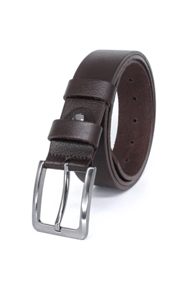 Livize %100 Hakiki Manda Deri Klasik Erkek Kemeri 4 Cm - 1