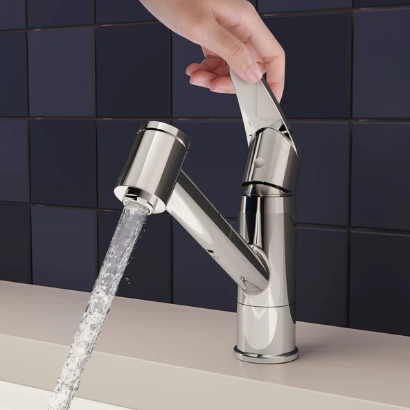 Artema Harmony XL A42147 Pull-Out Eviye Bataryası, Krom - 4