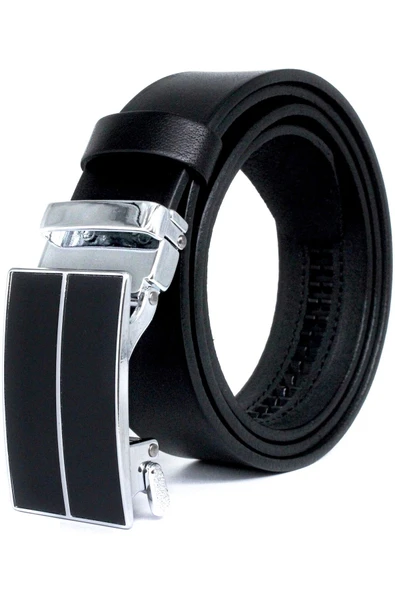 Livize Otomatik Tokalı Deliksiz Manda Derisi Erkek Kemeri 3,5 - 11