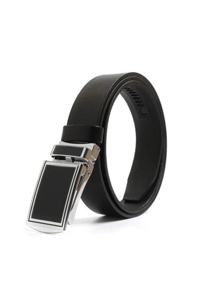 Livize Yerli Otomatik Tokalı Deliksiz Manda Derisi Klasik Erkek Kemeri - 2