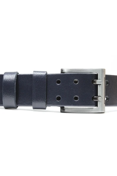 Livize %100 Deri Çift Dilli Erkek Kot Kemeri 4,5 cm - 3