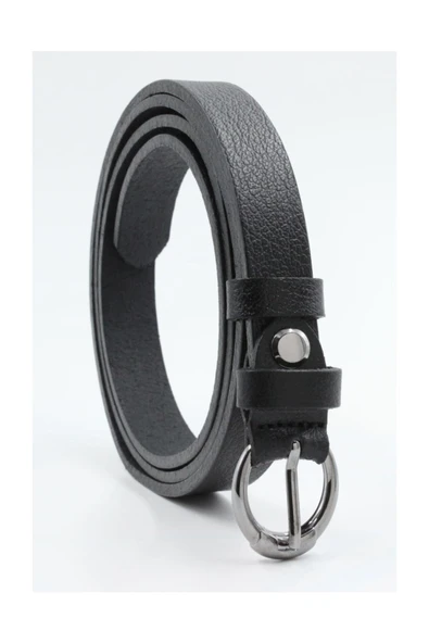 Livize %100 Deri Bayan Kemer 2 Cm Tek Kavisli Toka