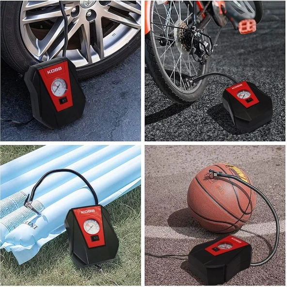 Kobb KB100 12VOLT 100 Psı Analog Göstergeli Hava Lastik Şişirme Pompası - 3