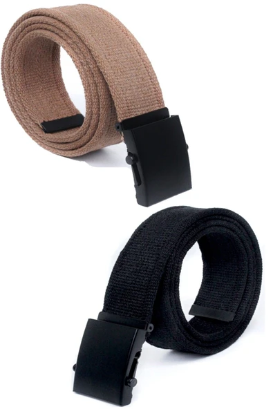Livize Unisex Siyah Tokalı Kolon Kemeri 4cm Yeşil - 10