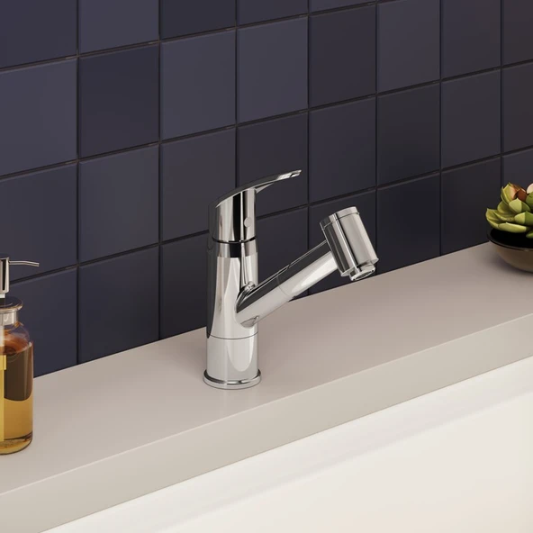 Artema Harmony XL A42147 Pull-Out Eviye Bataryası, Krom - 2