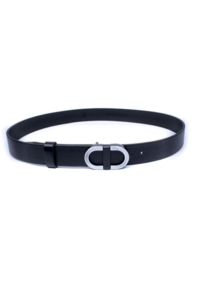 Livize Hakiki Tek Kat Manda Derisi Pimli Erkek Kemeri 3,5cm - 7