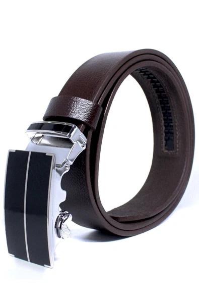 Livize Otomatik Tokalı Deliksiz Manda Derisi Erkek Kemeri 3,5 - 7