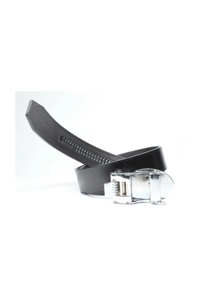 Livize Yerli Otomatik Tokalı Deliksiz Manda Derisi Klasik Erkek Kemeri - 2