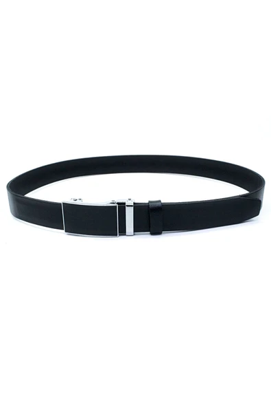 Livize Yerli Otomatik Tokalı Deliksiz Manda Derisi Klasik Erkek Kemeri Kahverengi - 8