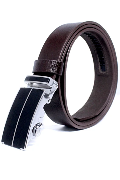 Livize Otomatik Tokalı Deliksiz Manda Derisi Erkek Kemeri 3,5 - 8