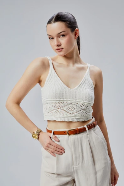 Livize Kadın Kahverengi Hakiki Deri Kadın Kemer En 2cm - 3